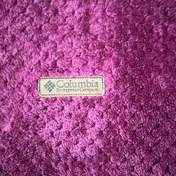 Columbia Women's Fireside II Sherpa Full Zip  Size: M marionberry purple - Picture 3 of 8